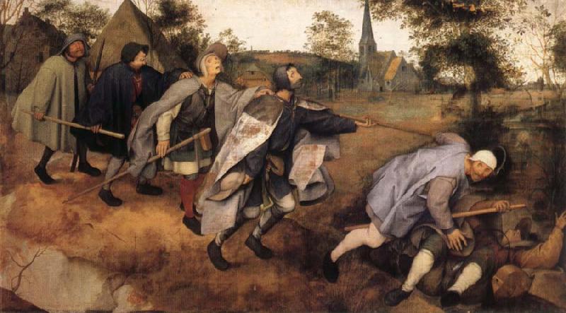 BRUEGEL, Pieter the Elder Parable of the Blind Leading the Blind Germany oil painting art